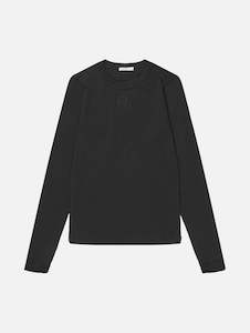 Eloise Long Sleeve Tee in Black