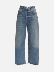 Ayla Raw Hem Crop Jean in Doheny