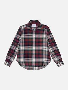 The Classic Shirt in White & Red Plaid