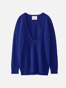 Womenswear: Josie Cashmere Sweater in Bright Indigo