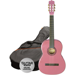 Ashton classic guitar pack 3/4, pink