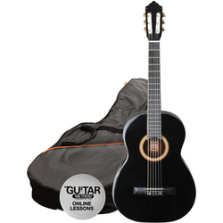 Ashton classic guitar pack 3/4 size, black