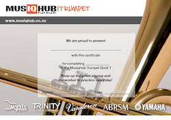 Trumpet Certificate - Book 1