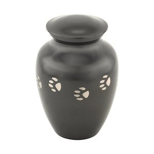 Silver Paw Pet Urn