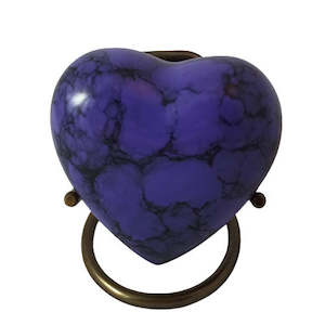 Marble Purple Heart Urn