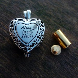 Always in my Heart Ashes Locket