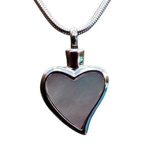 Hearts - My Angel Cremation Jewellery Cremation or Keepsake Jewellery and Urns for ashes: Mother of Pearl