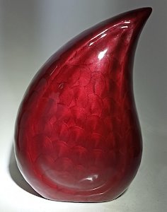 Red Flame Urn