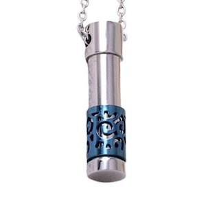 Jewellery: Sliding Koru Cylinder – Blue