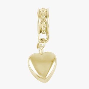 Hanging Gold Heart Charm