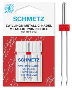 Schmetz 2,5/80 Twin Needles - Bernina Sewing Centre Tauranga