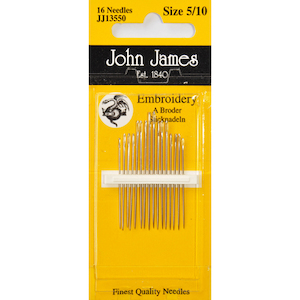 Products: John James Embroidery / Crewels - Size 5/10 - Bernina Sewing Centre Tauranga