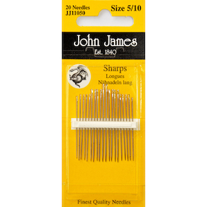 John James Sharps - Size 5/10 - Bernina Sewing Centre Tauranga