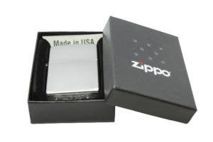 Personal accessories: Zippo 205 Reg Satin Chrome