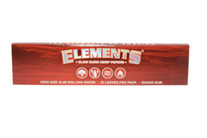 Elements Slow Burn Papers King Slim Red