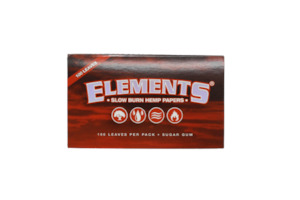 Elements Slow Burn Hemp Papers SINGLE WIDE (100 Leaves)