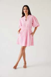 Crescent Mini Dress // Rose Pink