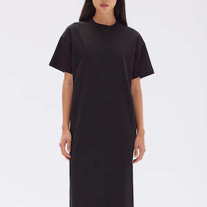 Portia Jersey Tee Dress // Black