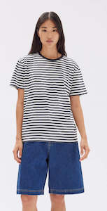 Clothing: Harbour Stripe Tee // Navy/White