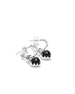 Love Anchor Earrings // Onyx