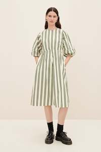 Joan Dress // Forest Stripe