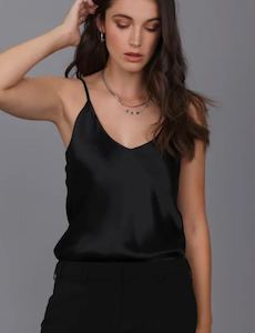 Clothing: Liquid Satin Cami // Black