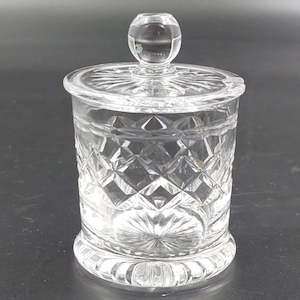 Kitchenware: Stuart Crystal - Diamond Band - Preserve Pot