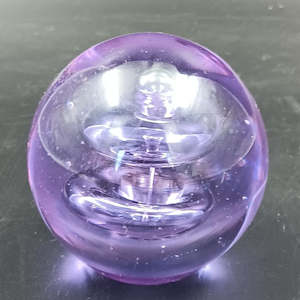 Kitchenware: Purple Bubbles - Glass Paperweight