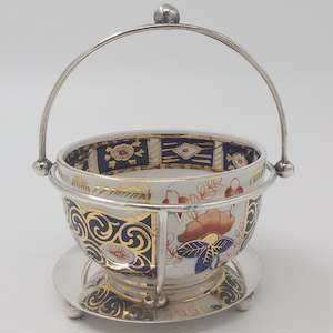 Taylor Tunnicliffe & Co - Imari - Sugar Bowl in Silver Holder