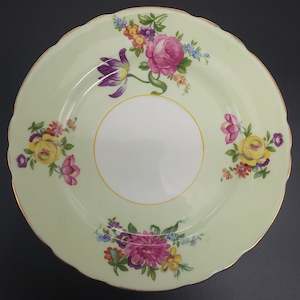 Aynsley - Floral Sprays on Green - Side Plate