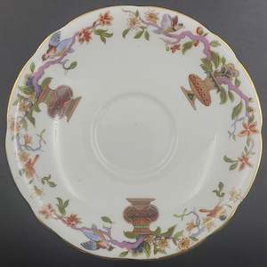 Aynsley - Vases with Floral Branches and Birds, 4017 - Saucer