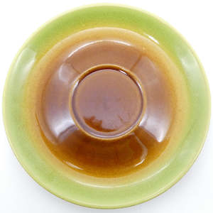 Denby Stoneware - Green and Brown - Saucer