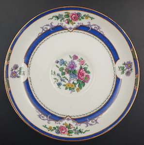 Kitchenware: Grafton - Floral Sprays and Blue Band, 5086 - Saucer