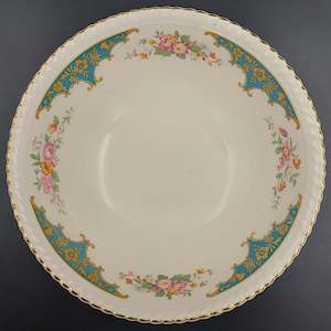 Johnson Brothers - Floral Sprays and Teal Shields - Serving Bowl