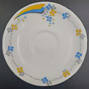 Kitchenware: Melba - Blue and Yellow Flowers - Saucer