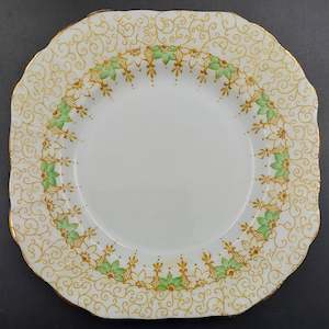 Kitchenware: Melba - Ring of Green and White Flowers - Side Plate