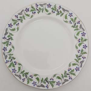 Kitchenware: Aynsley - Blue Flowers with Black Fern, 4405 - Side Plate