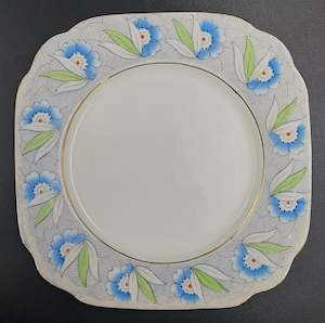 Bell China - Blue Floral Border - Side Plate