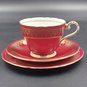 Aynsley - Maroon with Gold Filigree - Trio