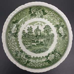 Adams - English Scenic, Green - Large Saucer