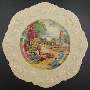 Crown Ducal - Country Garden  - Salad Plate with Embossed Rim