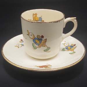 Crown Lynn - Children's Ware: Duckling, Mouse and Pig - Duo