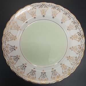 Kitchenware: Tuscan - Mint Green and Gold Filigree - Side Plate