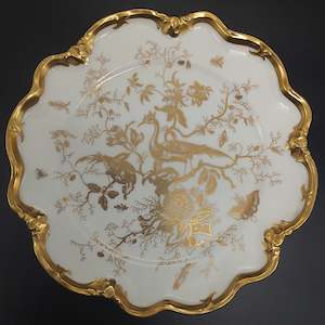 Coalport - Cairo, Gold on White - Display Plate