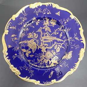 Coalport - Cairo, Gold on Cobalt - Display Plate