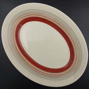 Kitchenware: Susie Cooper - Banding, Red 479 - Platter, Small