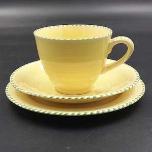 Crown Ducal - Yellow with Green Stripes - Trio