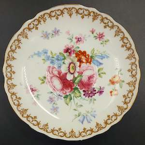 Crown Staffordshire - England's Bouquet - Saucer, Frilled Rim