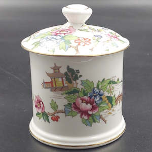 Kitchenware: Crown Staffordshire - Pagoda - Lidded Preserve Pot