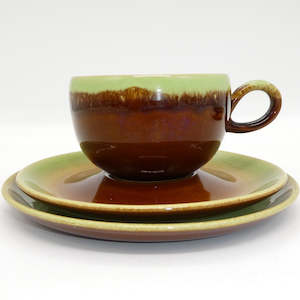 Denby Stoneware - Green and Brown - Trio